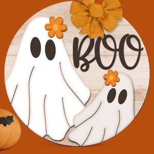 Boo Halloween Door Sign